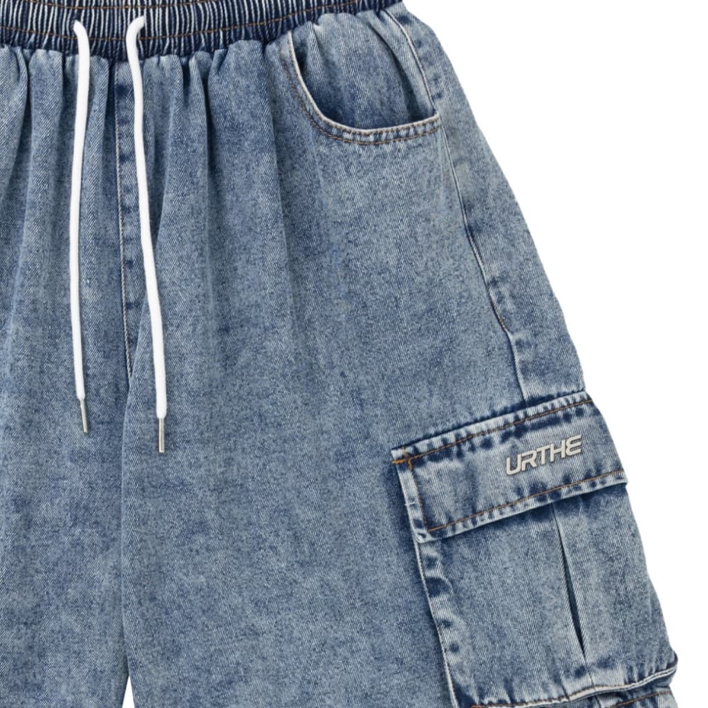 URTHE - กางเกงขาสั้น คาร์โก้ รุ่น SUPER CARGO DN SHORTS https://wayoza.com