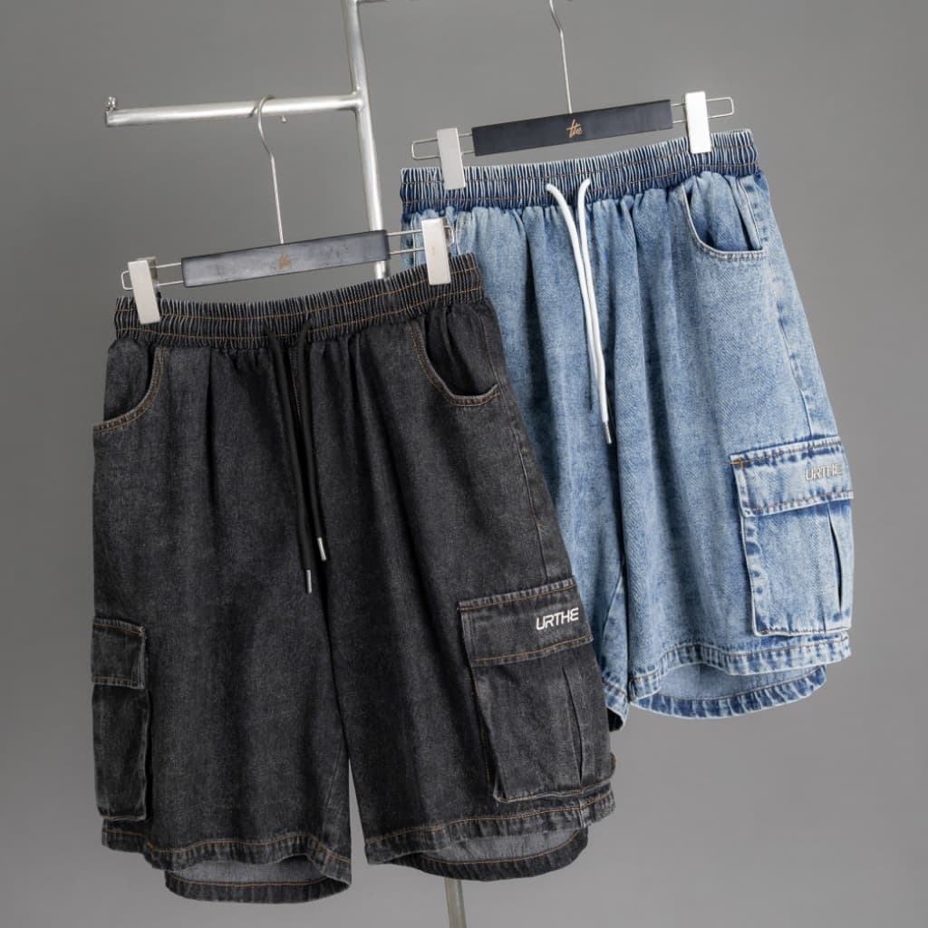 URTHE - กางเกงขาสั้น คาร์โก้ รุ่น SUPER CARGO DN SHORTS https://wayoza.com