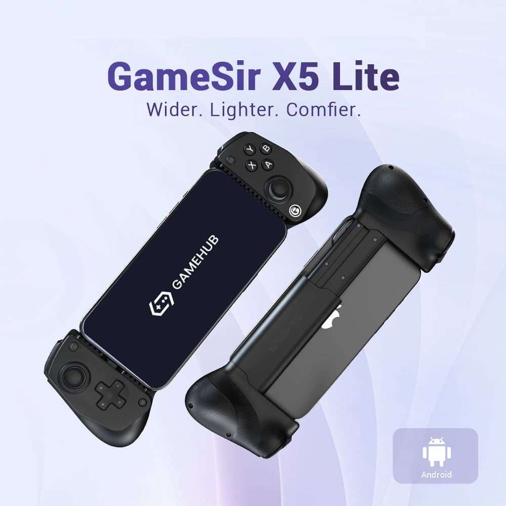 GAMESIR X5 Lite จอยเกมมือถือ Type-C Mobile Gaming Controller เชื่อมต่อด้วย Type-C รองรับ 105 - 213 มม. https://wayoza.com
