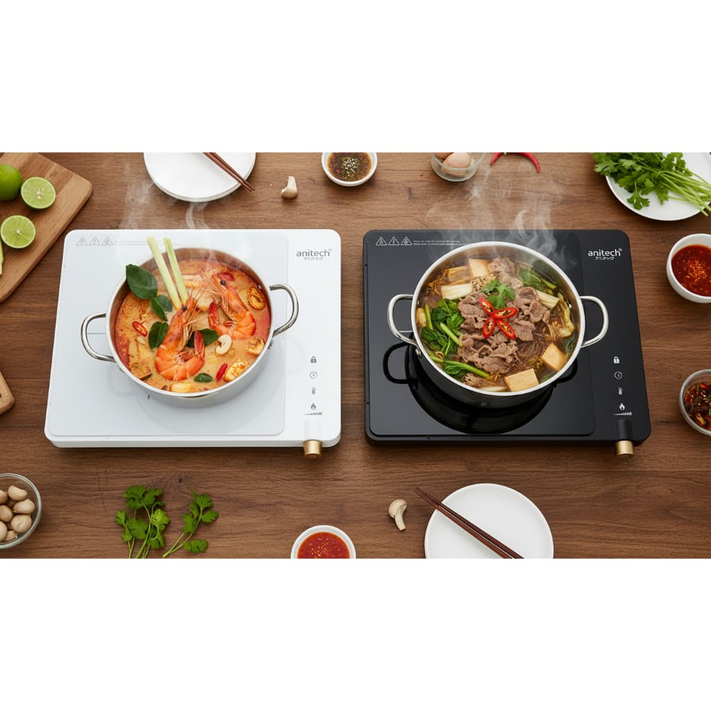 Anitech รุ่น SID1800 เตาแม่เหล็กไฟฟ้า 1800 วัตต์ ระบบสัมผัส Touch Screen สินค้ารับประกัน 2 ปี https://wayoza.com