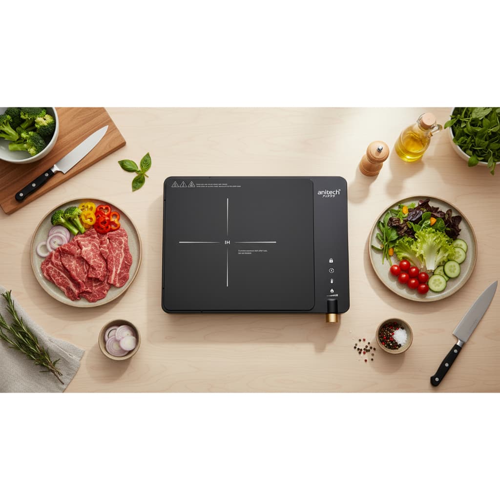 Anitech รุ่น SID1800 เตาแม่เหล็กไฟฟ้า 1800 วัตต์ ระบบสัมผัส Touch Screen สินค้ารับประกัน 2 ปี https://wayoza.com