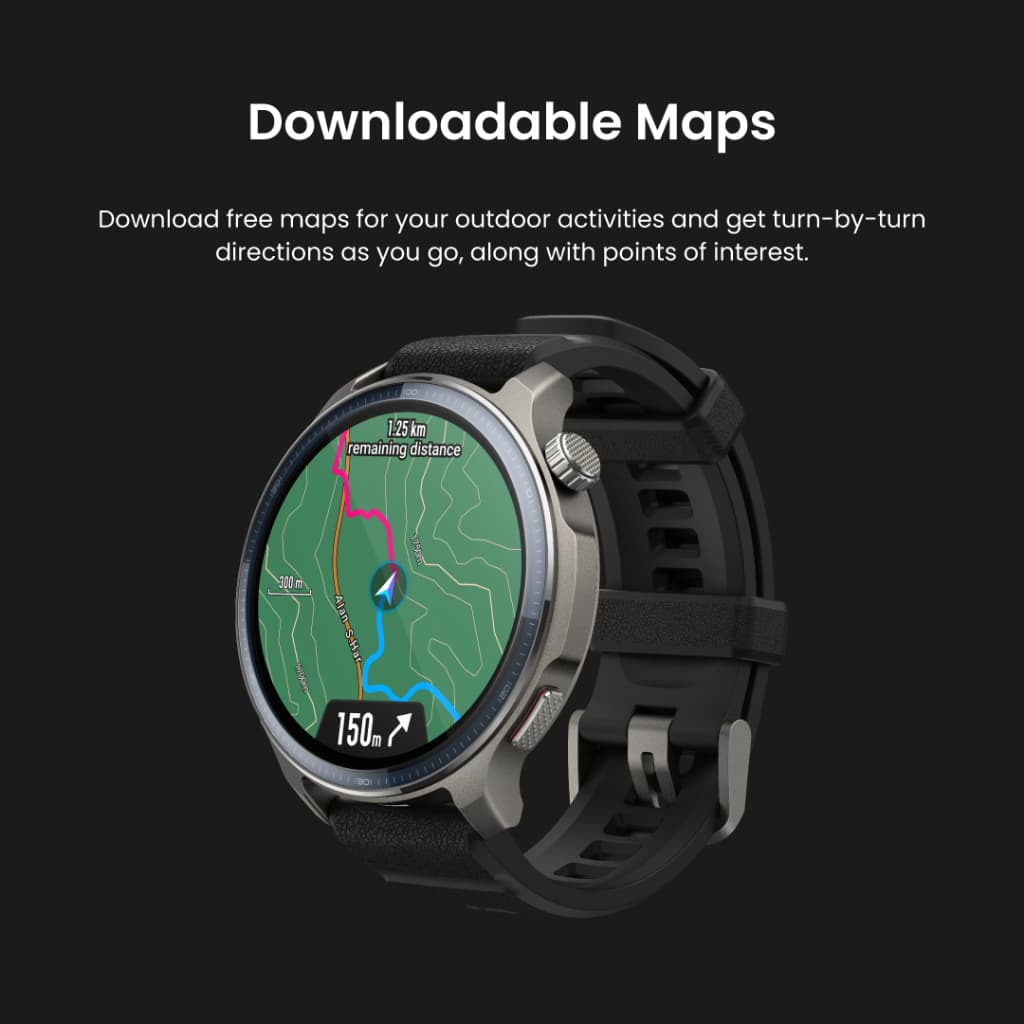 Amazfit Balance 2 47mm Smartwatch หน้าจอ AMOLED Sapphire 1.5" แบต 21วัน ฟรีแผนที่นำทาง กันน้ำ10ATM ดำน้ำลึก https://wayoza.com