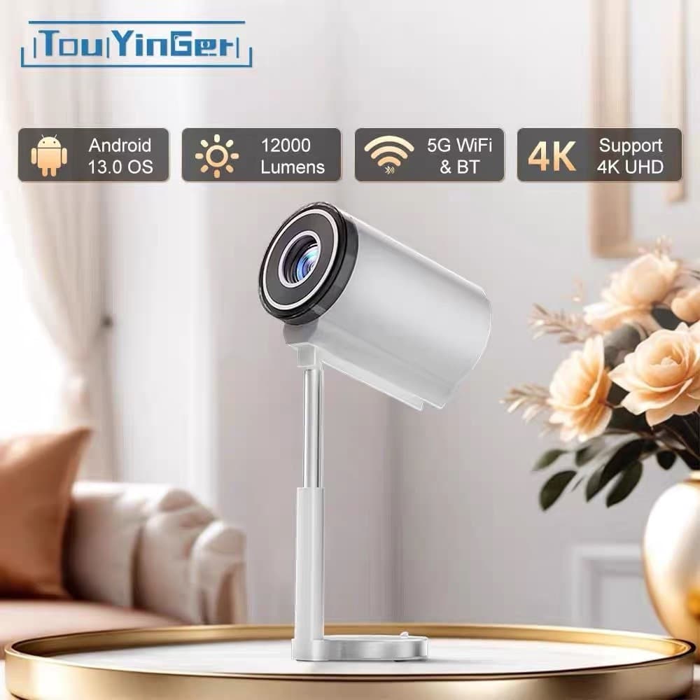 FUNFOOX MIURA PRO โปรเจคเตอร์ Android TV 4K projector ดูหนัง 12K Lumens 750g ดู Netflix-YouTube 25dB https://wayoza.com