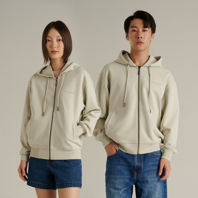 Mc JEANS เสื้อกันหนาว ฮู้ดดี้ Unisex แขนยาว สีเทาอ่อน MJHZ264 https://wayoza.com