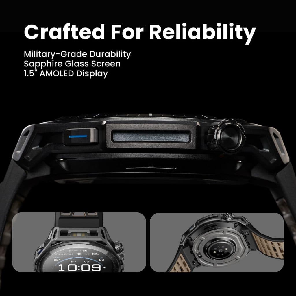 Amazfit Balance 3 Stainless Steel สมาร์ทวอทช์ 48mm GPS จอ AMOLED Sapphire 1.5" https://wayoza.com