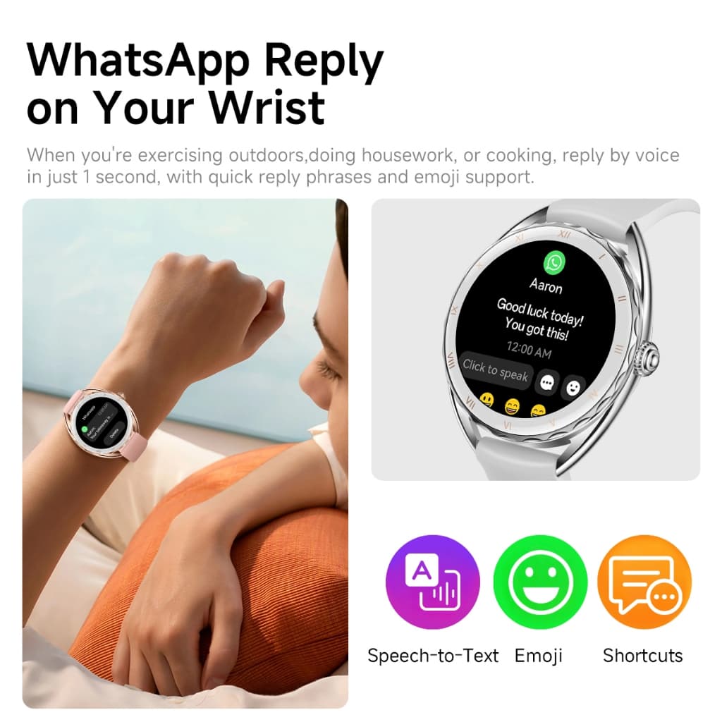 Aolon Nova นาฬิกา smart watch 1.32'' ผู้หญิง AMOLED 60Hz AOD 300mAh การตรวจจับการนอนกลางวัน ตรวจหาสุขภาพโดยอัตโนมัติ https://wayoza.com