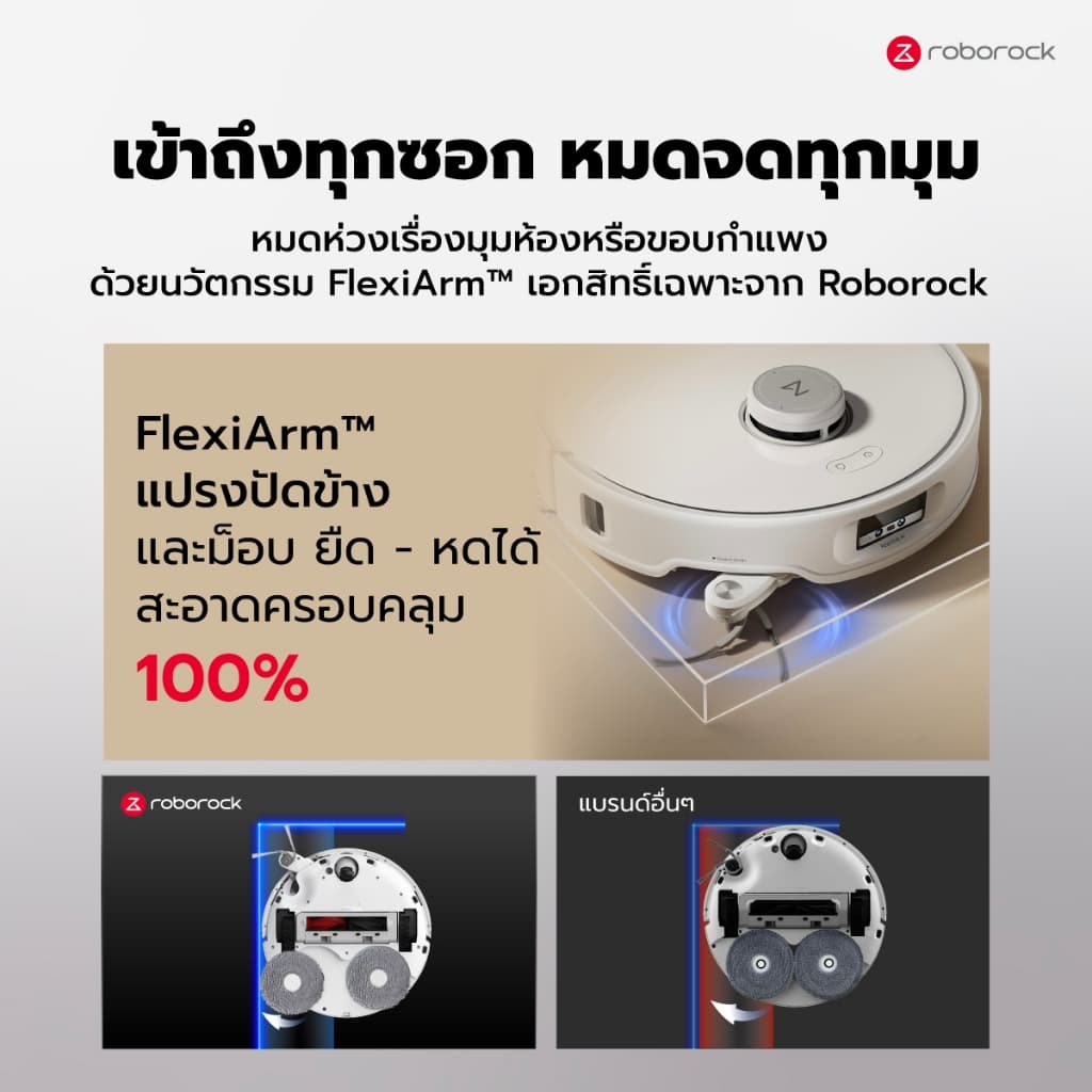 Roborock Qrevo Curv 2 Pro หุ่นยนต์ดูดฝุ่น ถูพื้น อัจฉริยะ แรงดูดสูงถึง 25,000 Pa ตัวเครื่องบางเพียง 7.98 ซม. https://wayoza.com