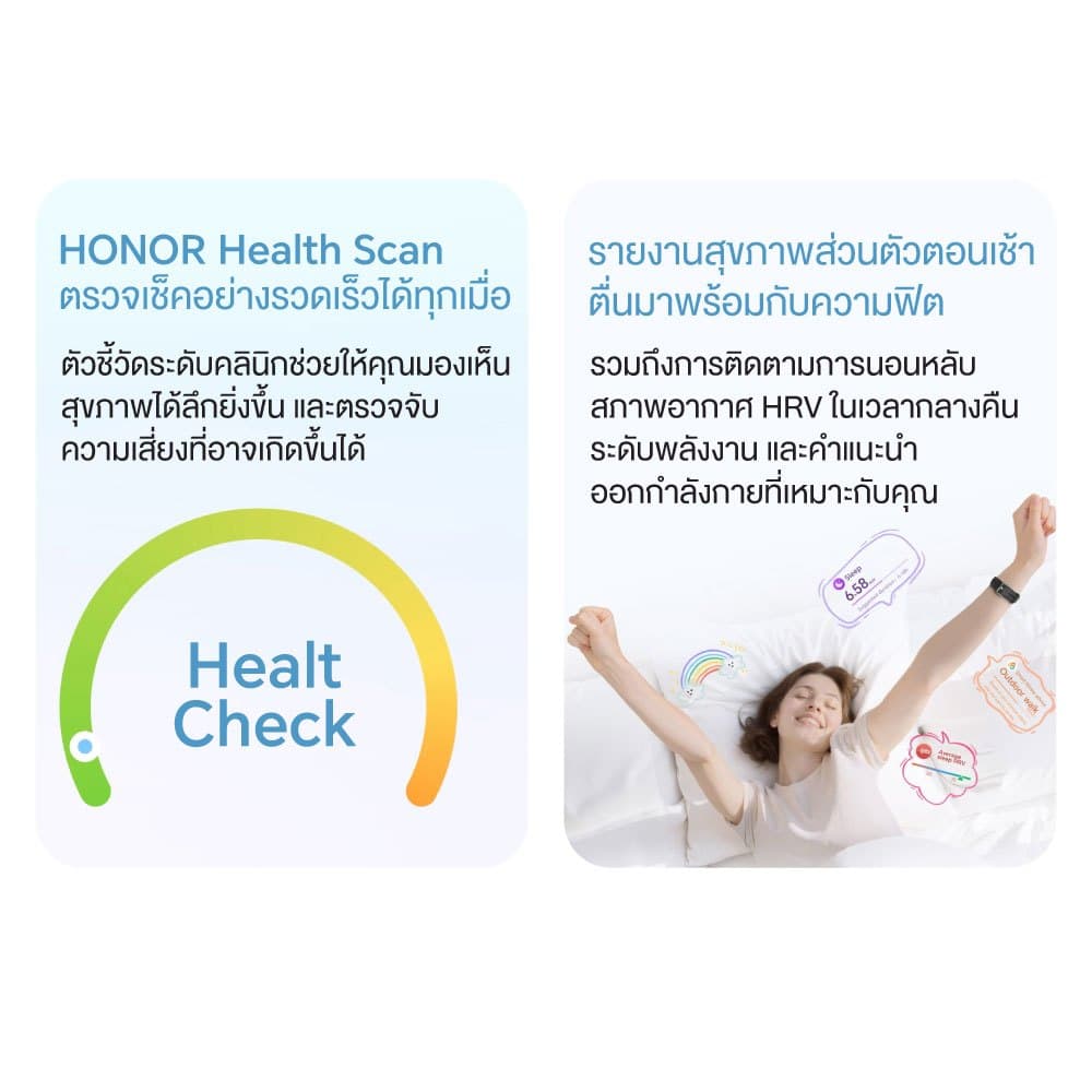 HONOR Watch Fit นาฬิกาอัจฉริยะ Smart Watch Body Energy แบตใช้งานได้นาน 23 วัน บาง 9.9 มม. นํ้าหนัก 27 ก. https://wayoza.com