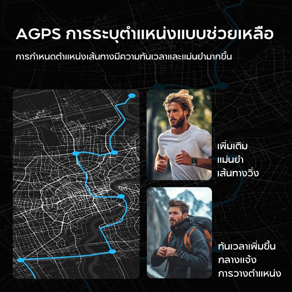 Aolon Curve 3 Ultra AMOLED สมาร์ทวอทช์ 1.93'' Bezier นาฬิกาหน้าจอโค้ง DCI-P3 ช่วงสี อัตราส่วนหน้าจอ 90% สนับสนุน strava https://wayoza.com