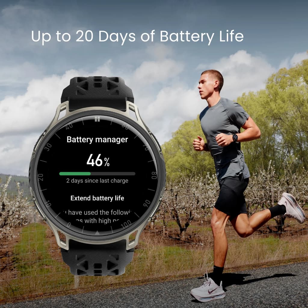 Amazfit Cheetah 2 Pro 48mm นาฬิกาวิ่ง GPS จอ AMOLED Sapphire ไทเทเนียม แผนที่ออฟไลน์ แบต 20 วัน 170+ กีฬา https://wayoza.com