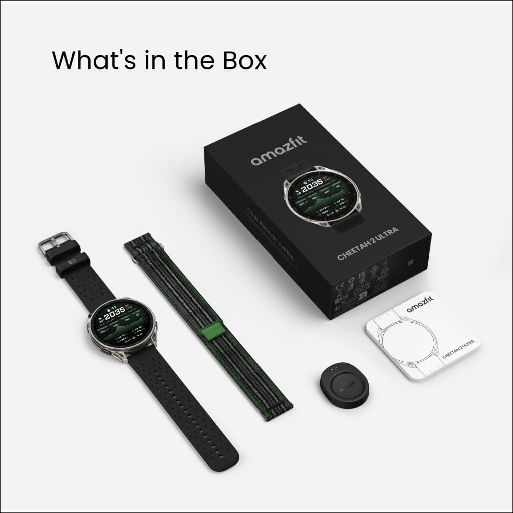 Amazfit Cheetah 2 Ultra 47mm นาฬิกาวิ่ง GPS จอ AMOLED Sapphire ไทเทเนียม แบต 30 วัน แผนที่ออฟไลน์ 64GB https://wayoza.com