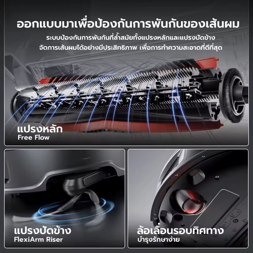 Roborock Saros Z70 หุ่นยนต์ดูดฝุ่นถูพื้น เป่าแห้ง แรงดูดสูงถึง 22,000 Pa + แขนกล OmniGrip https://wayoza.com