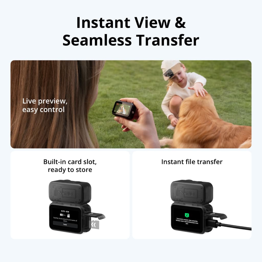 DJI Osmo Nano กล้อง Action Camera | 1/1.3 Sensor 4K เเถบเเม่เหล็ก 2 ด้าน เเบตเตอรี่เมื่อใช้คู่กัน 200 นาที https://wayoza.com