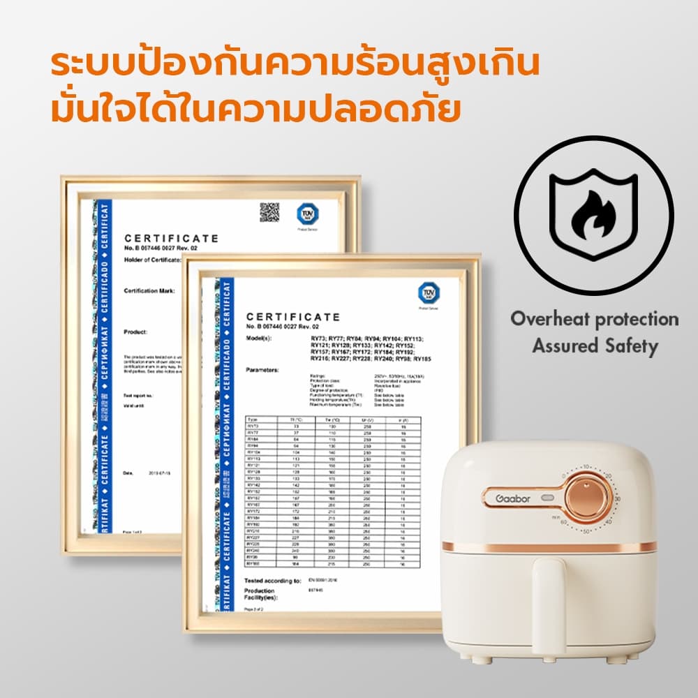 Gaabor รุ่น AF20M-YE01A หม้อทอดไร้น้ำมัน 2 ลิตร 900W ดีไซน์มินิมอล อเนกประสงค์ อบลมร้อน ระบบตัดไฟฟ้าอัตโนมัติ Air fryer https://wayoza.com