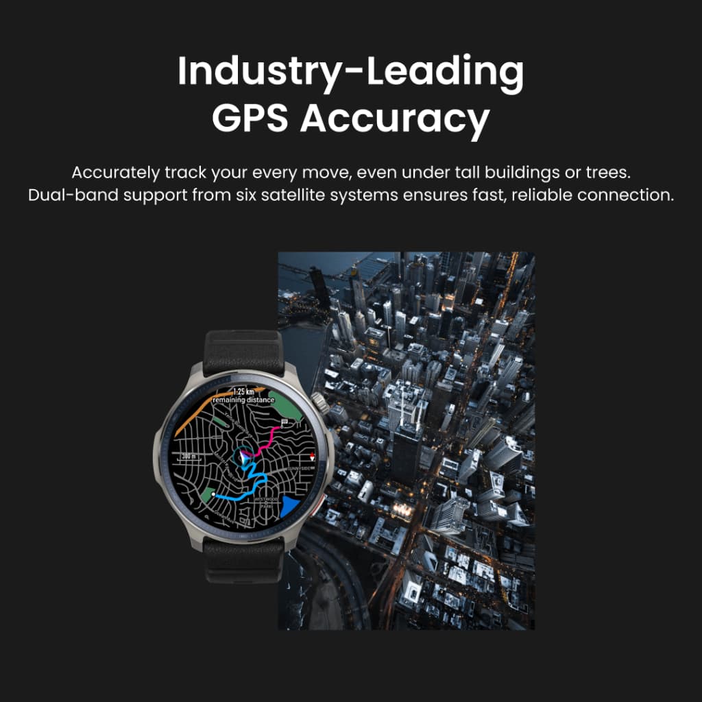 Amazfit Balance 2 47mm Smartwatch หน้าจอ AMOLED Sapphire 1.5" แบต 21วัน ฟรีแผนที่นำทาง กันน้ำ10ATM ดำน้ำลึก https://wayoza.com