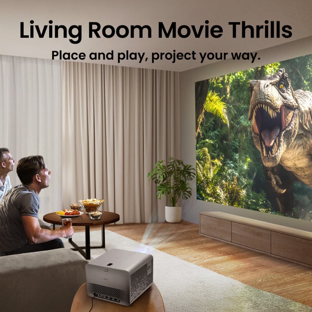 BenQ TK705STi โปรเจคเตอร์ Google TV 4K 3000lm HDR Short Throw Built-in Home Entertainment Projector https://wayoza.com