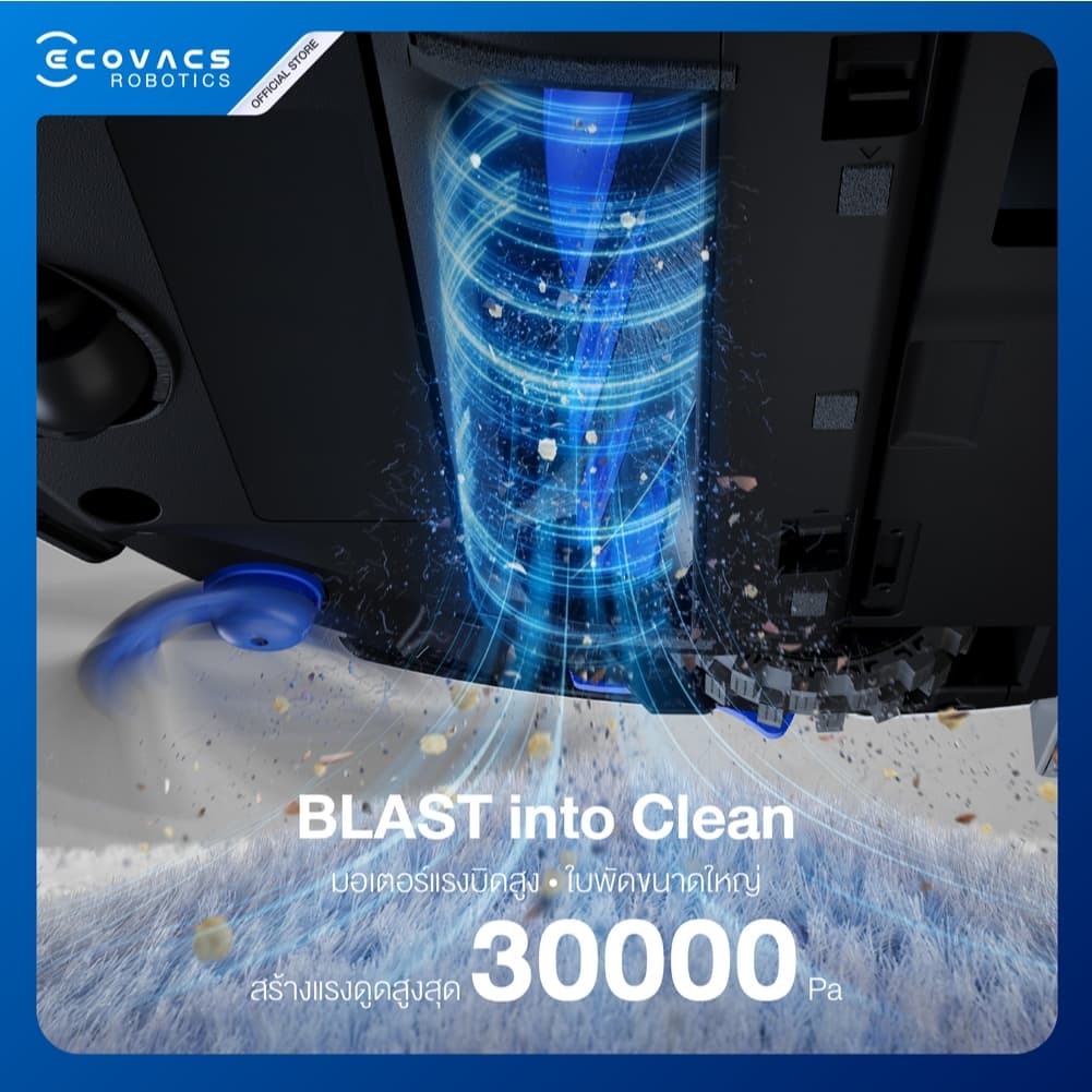 ECOVACS DEEBOT T90 PRO OMNI หุ่นยนต์ดูดฝุ่น ถูพื้น อัจฉริยะ ทรงพลังทุกการทำงาน OZMO ROLLER 3.0 อัปเกรดใหม่ https://wayoza.com