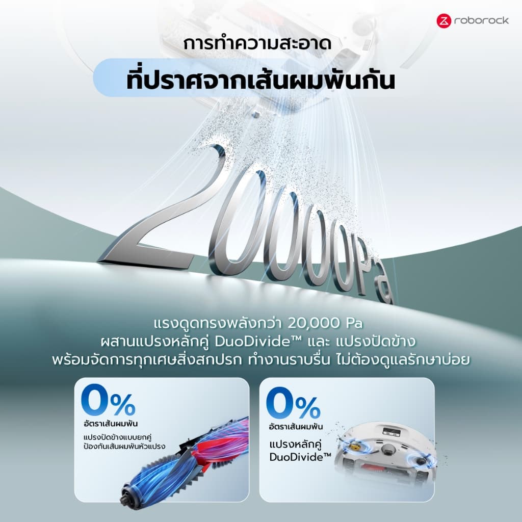 Roborock Qrevo Curv 2 Flow หุ่นยนต์ดูดฝุ่นถูพื้น แรงดูดสูงสุด 25,000 Pa แปรงป้องกันผมพันกัน ซักม็อบอุณหภูมิสูง https://wayoza.com