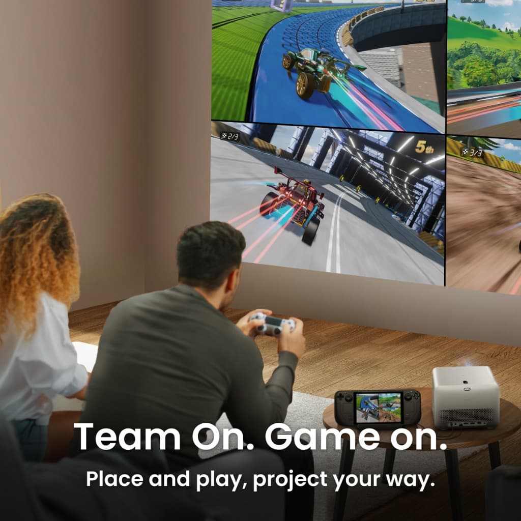 BenQ TK705STi โปรเจคเตอร์ Google TV 4K 3000lm HDR Short Throw Built-in Home Entertainment Projector https://wayoza.com