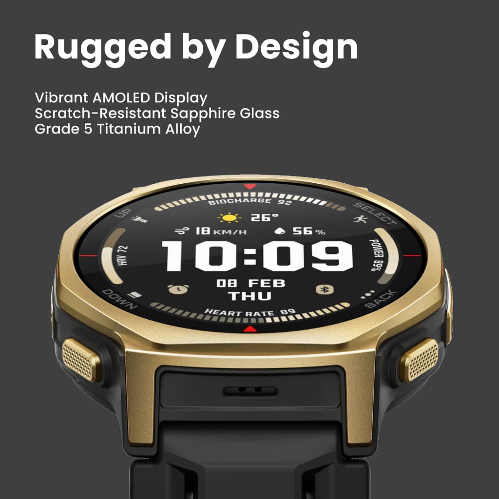 Amazfit T-Rex 3 Pro (44mm) สมาร์ทวอทช์ GPS แม่นยำ แผนที่ออฟไลน์ หน้าจอ Sapphire กันน้ำ 10ATM มาตรฐาน Military https://wayoza.com
