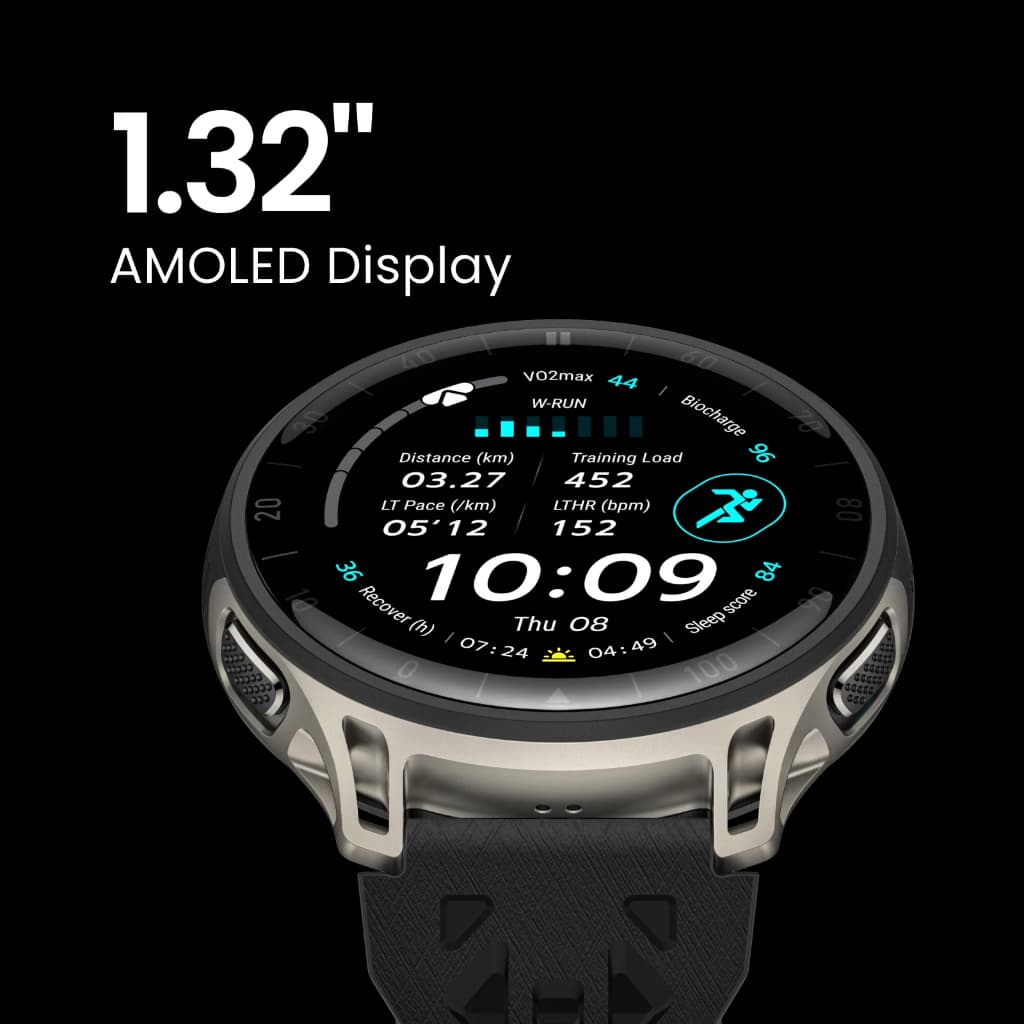 Amazfit Cheetah 2 Pro 48mm นาฬิกาวิ่ง GPS จอ AMOLED Sapphire ไทเทเนียม แผนที่ออฟไลน์ แบต 20 วัน 170+ กีฬา https://wayoza.com