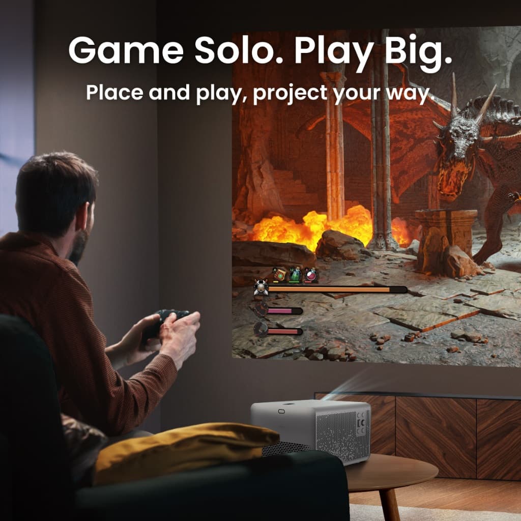 BenQ TK705STi โปรเจคเตอร์ Google TV 4K 3000lm HDR Short Throw Built-in Home Entertainment Projector https://wayoza.com