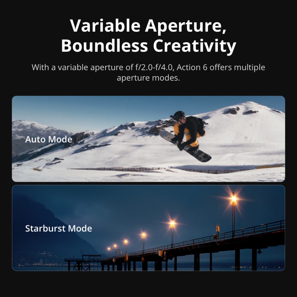 DJI Osmo Action 6 - กล้อง Action Camera 1/1.1 New Sensor 4K/120fps ถ่ายกลางคืนได้ดีขึ้น ความจำ 50 GB https://wayoza.com