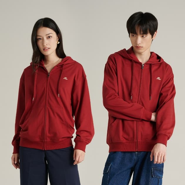 Mc JEANS เสื้อกันหนาว ฮู้ดดี้ Unisex แขนยาว MJHP245