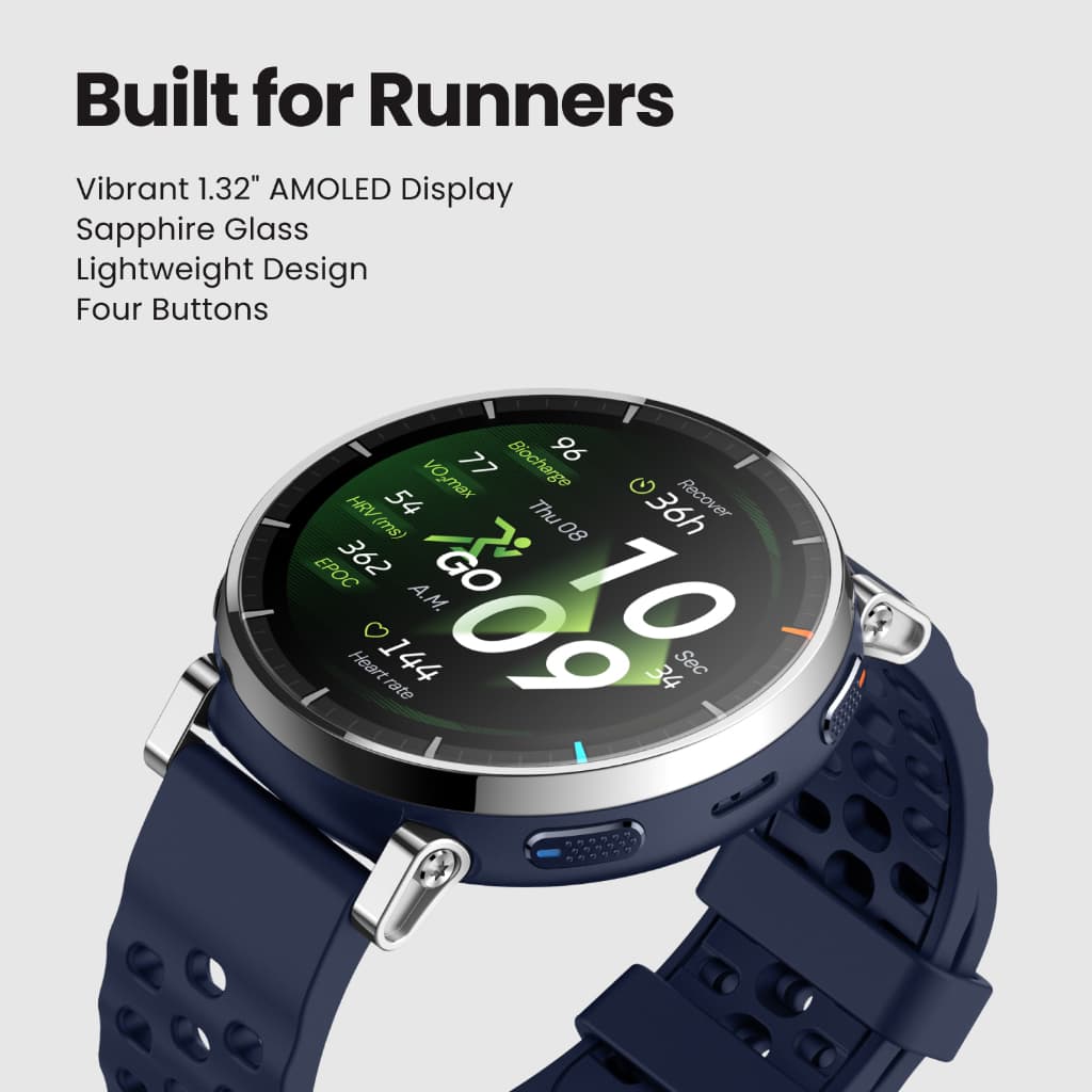 Amazfit Active 3 Premium รุ่นใหม่ หน้าจอ AMOLED 1.32" 3000nits หน้าจอ Sapphire Built-in running workouts https://wayoza.com