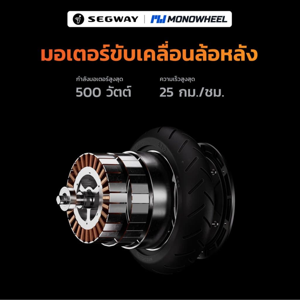 Segway Ninebot E2 plus II สกู๊ตเตอร์ไฟฟ้า E2 Series รุ่นใหม่ล่าสุด พร้อมโช้คหน้า เครื่องประกันศูนย์ MONOWHEEL https://wayoza.com