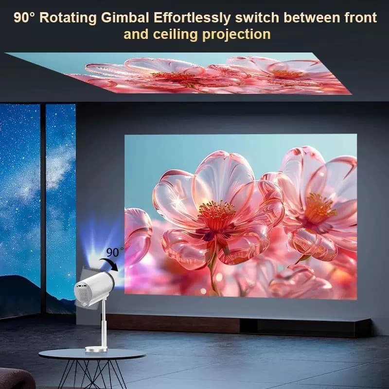 FUNFOOX MIURA PRO โปรเจคเตอร์ Android TV 4K projector ดูหนัง 12K Lumens 750g ดู Netflix-YouTube 25dB https://wayoza.com