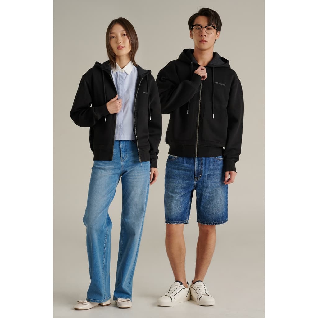 Mc JEANS เสื้อกันหนาว ฮู้ดดี้ Unisex แขนยาว มีให้เลือก 2 สี MJHZ265 https://wayoza.com