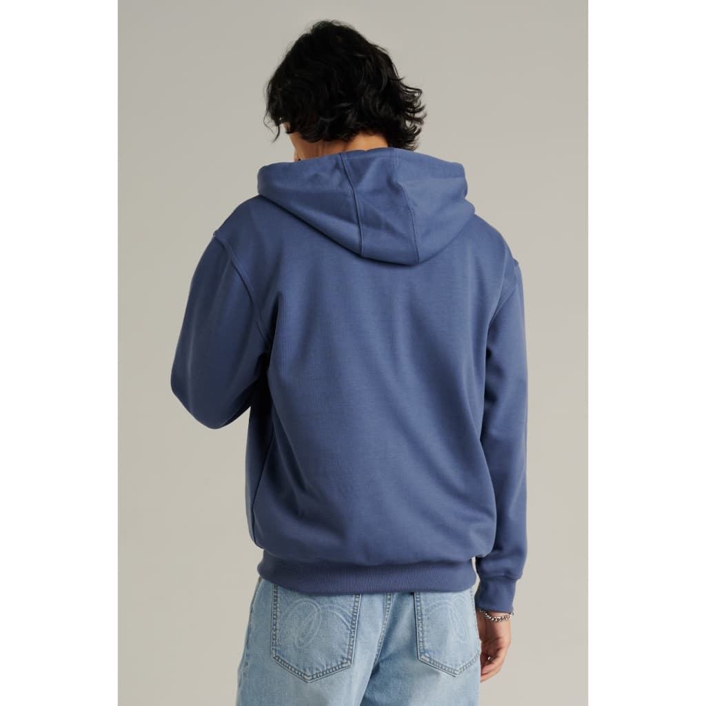 Mc JEANS เสื้อกันหนาว ฮู้ดดี้ Unisex แขนยาว สีฟ้าเข้ม MJHZ253 ทรง REGULAR งานพิมพ์สีพลาสติซอล https://wayoza.com