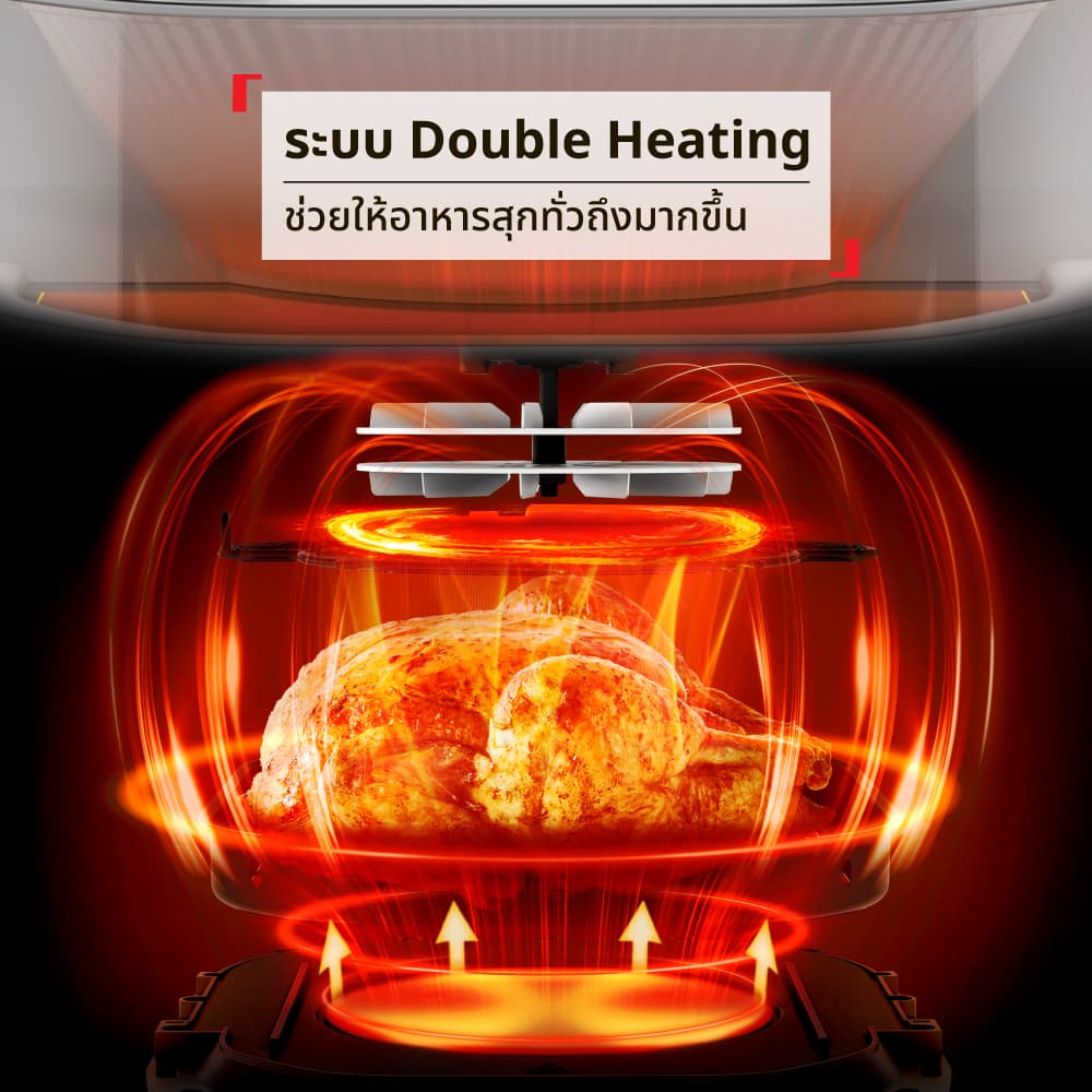 Tefal รุ่น EY831 หม้อทอดไร้น้ำมัน EASY FRY INFRARED 7L OIL-LESS FRYER หม้อทอดไร้น้ำมันอินฟราเรด ขนาด 7 ลิตร หม้ออบลมร้อน https://wayoza.com