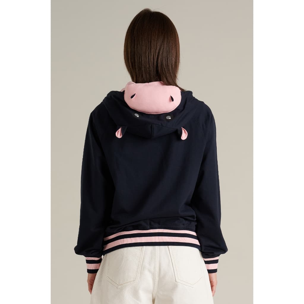 Mc JEANS Online Exclusive เสื้อกันหนาว ฮู้ดดี้ ฮิปโป Hippo Unisex แขนยาว MJHP261 https://wayoza.com