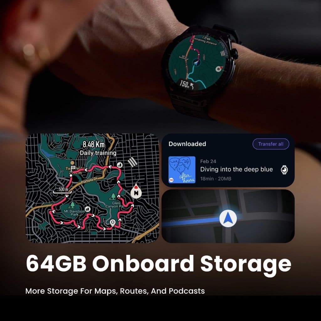 Amazfit Balance 3 Stainless Steel สมาร์ทวอทช์ 48mm GPS จอ AMOLED Sapphire 1.5" https://wayoza.com