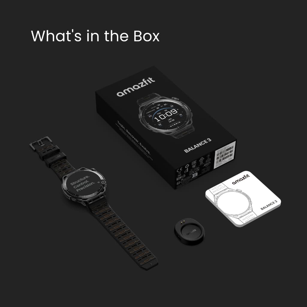 Amazfit Balance 3 Titanium สมาร์ทวอทช์ 48mm GPS จอAMOLED Sapphire 1.5" แผนที่ออฟไลน์ 64GB แบต 21 วัน https://wayoza.com