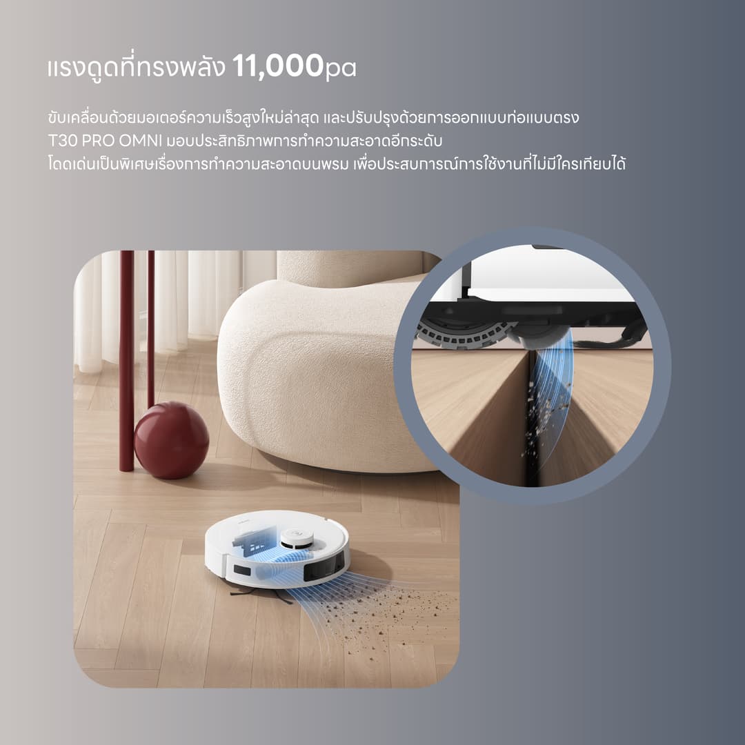 ECOVACS DEEBOT T30 PRO OMNI หุ่นยนต์ดูดฝุ่น ถูพื้น อัจฉริยะ+สถานี All-In-One ฟีเจอร์ครบจบหนึ่งเดียว https://wayoza.com