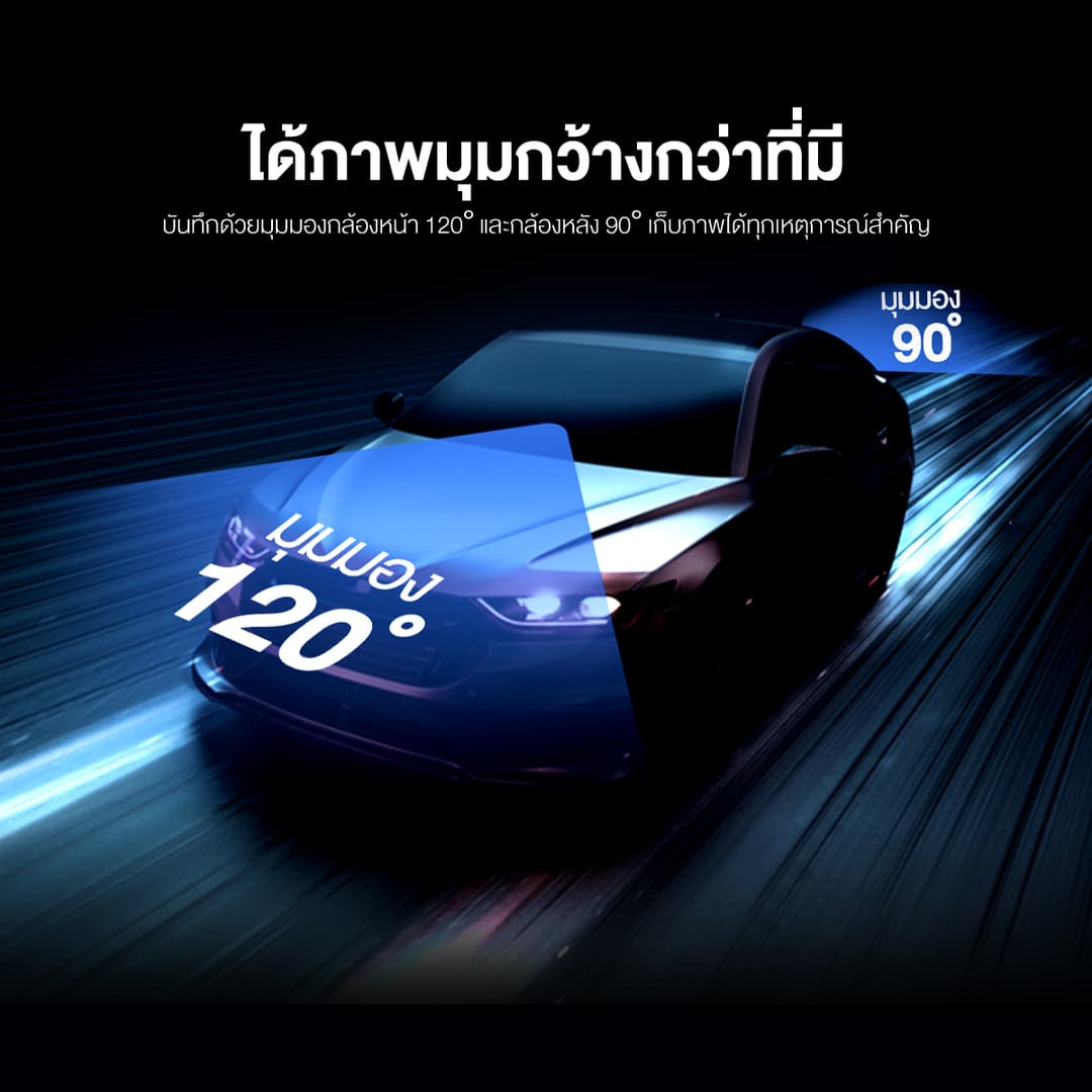 DENGO Auto Mirror Wifi กล้องติดรถยนต์ FHD จอซ้าย-เลนส์ขวา 2 กล้อง กระจกมองหลังตัดแสง ประกัน 1 ปี https://wayoza.com