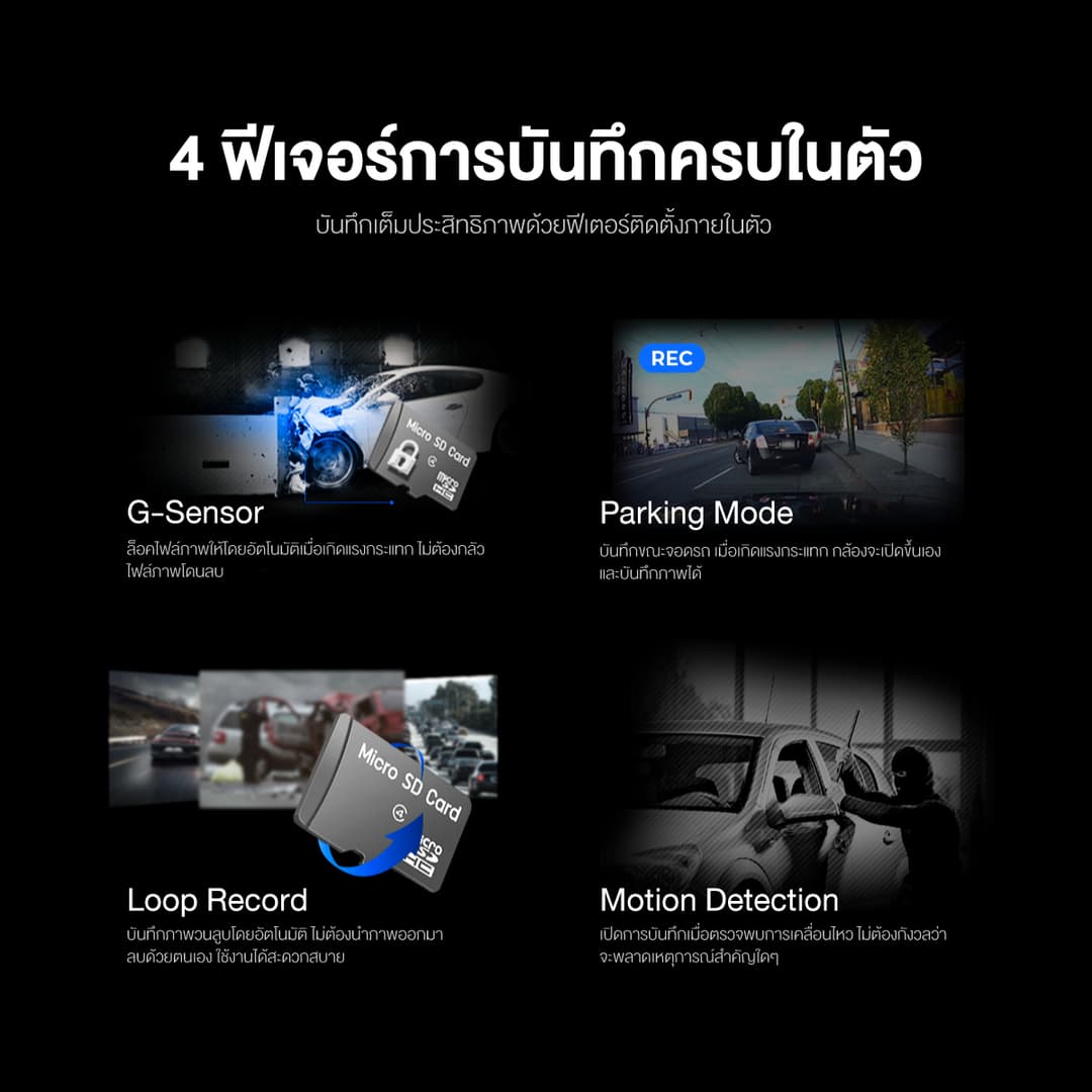 DENGO Auto Mirror Wifi กล้องติดรถยนต์ FHD จอซ้าย-เลนส์ขวา 2 กล้อง กระจกมองหลังตัดแสง ประกัน 1 ปี https://wayoza.com