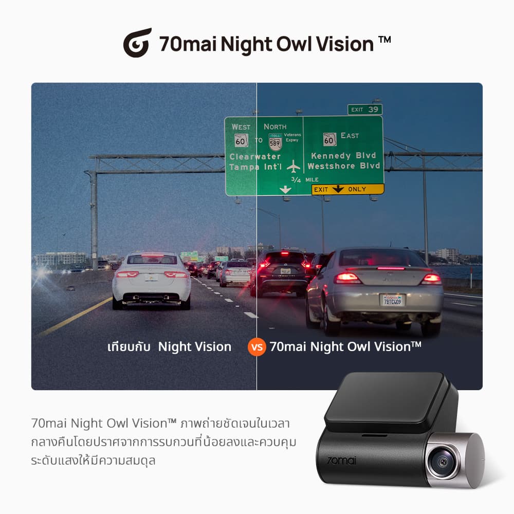 70mai A510 กล้องติดรถยนต์ 1944P Dash Cam Built-in GPS (ADAS) กล้องหลัง HD Car Camera กล้องติดรถยนต์อัฉริยะ 140 °องศามุมกว้าง https://wayoza.com
