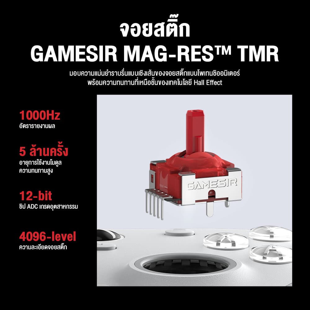 GameSir G7 Pro จอยเกมไร้สาย รองรับเชื่อมต่อ 3 โหมด สำหรับ Xbox, PC และ Mobile ปุ่ม GameSir Mag-Res™ https://wayoza.com