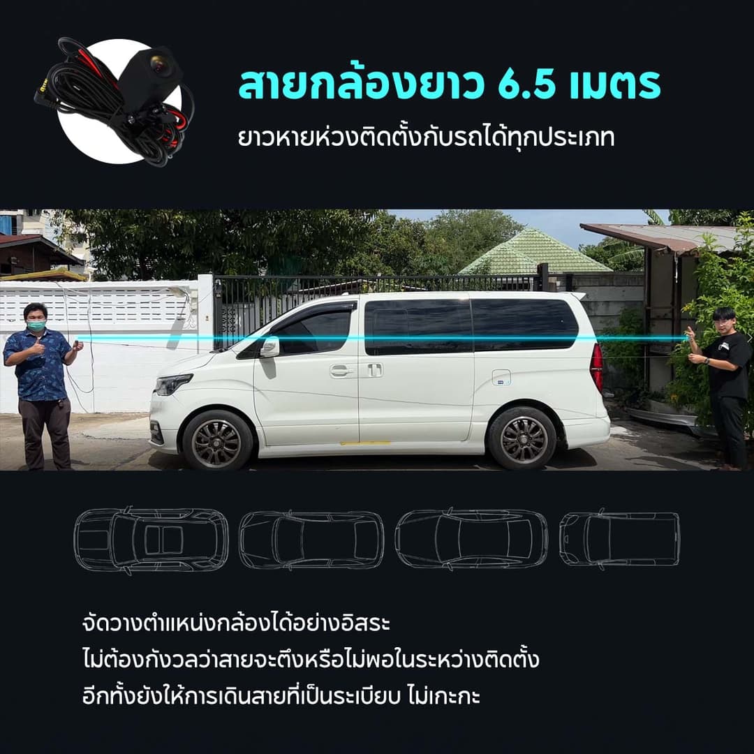 DENGO Moonlight II 4k กล้องติดรถ 2 กล้อง Wifi ระบบความปลอดภัย ADAS+BSD+LCA ประกัน 1 ปี https://wayoza.com