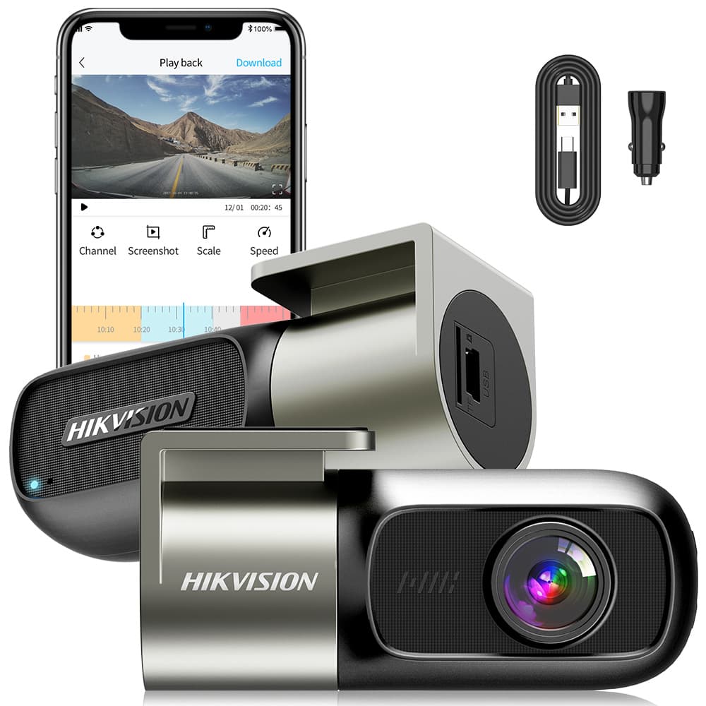 HIKVISION D1/D1PRO Dash Cam Car Camera 2K กล้องติดรถยนต์ 1440 HD Wi-Fi ในตัว หมุนได้ 360° https://wayoza.com