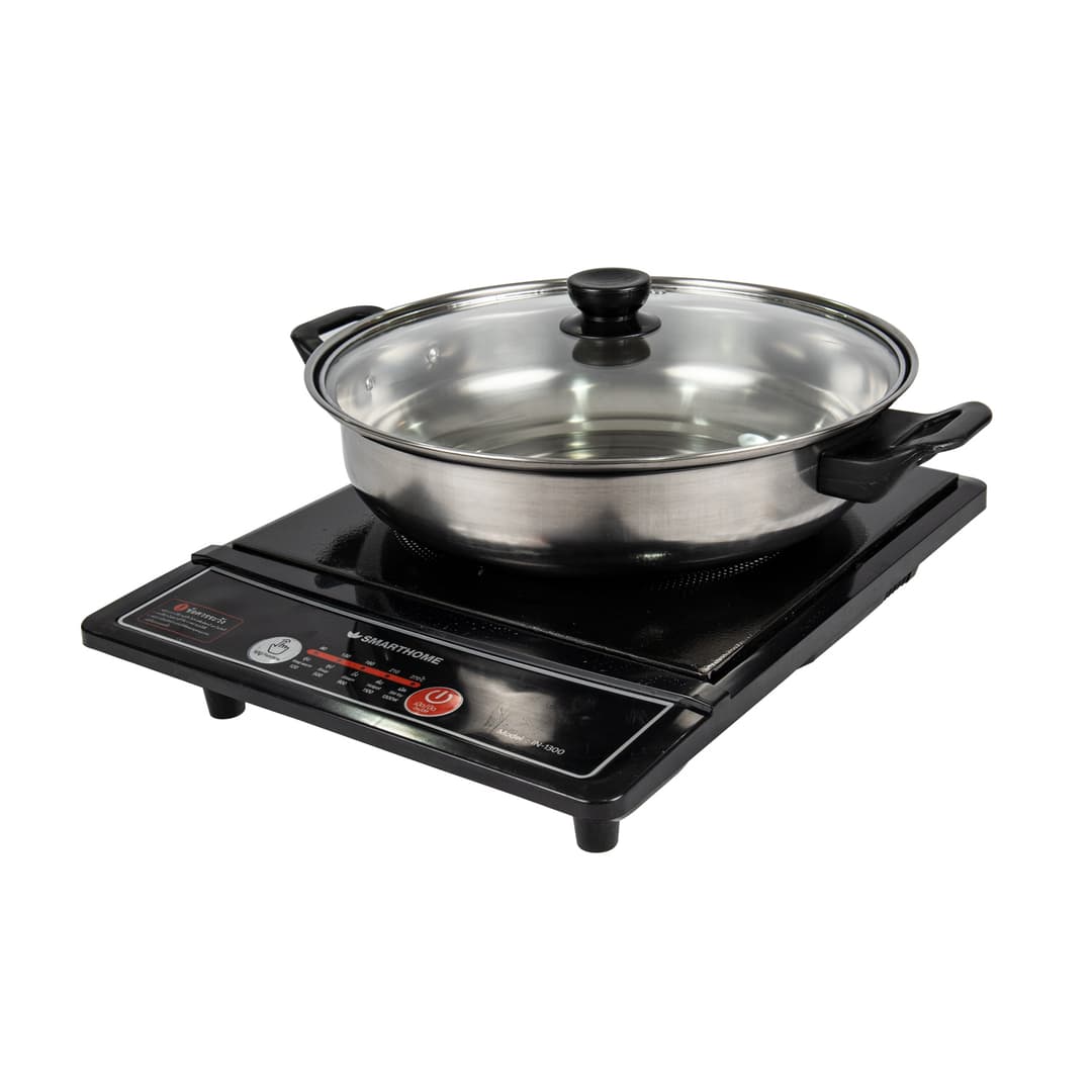 SMARTHOME รุ่น IN-1300 เตาแม่เหล็กไฟฟ้า 1300 วัตต์ พร้อมหม้อและฝาแก้ว https://wayoza.com