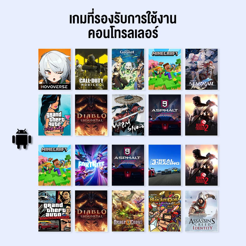 GAMESIR X5 Lite จอยเกมมือถือ Type-C Mobile Gaming Controller เชื่อมต่อด้วย Type-C รองรับ 105 - 213 มม. https://wayoza.com