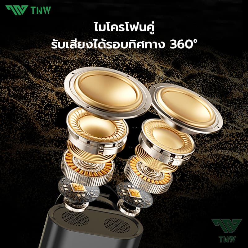 TNW A2/A3 ไมโครโฟนไร้สาย 2-In-1 การตัดเสียงรบกวนอัจฉริยะ ไมค์คู่ ไมค์หนีบปกเสื้อ สำหรับไลฟ์สด รองรับ IOS/Type-C https://wayoza.com