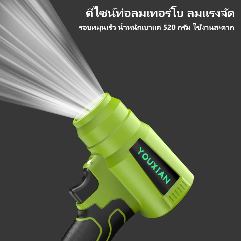 YOUXIAN รุ่น YX-BF-23 เครื่องเป่าลมไร้สาย เครื่องเป๋าลมแรงดันสูง เครื่องเป่าลมไฟฟ้าไร้สายแบบพกพา พัดลมเทอร์โบเจ็ท https://wayoza.com