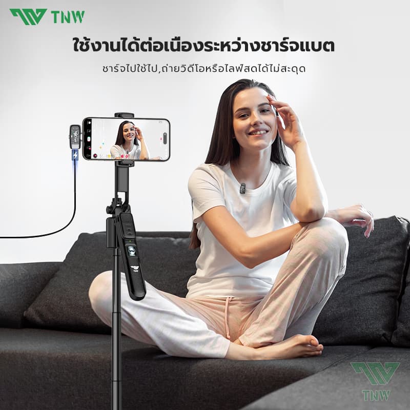 TNW X23M Mini ไมค์ไร้สาย AI ตัดเสียงรบกวน Wireless Microphone เครื่องเปลี่ยนเสียง AI สำหรับ IOS/Android Vlog การสตรีมสด https://wayoza.com