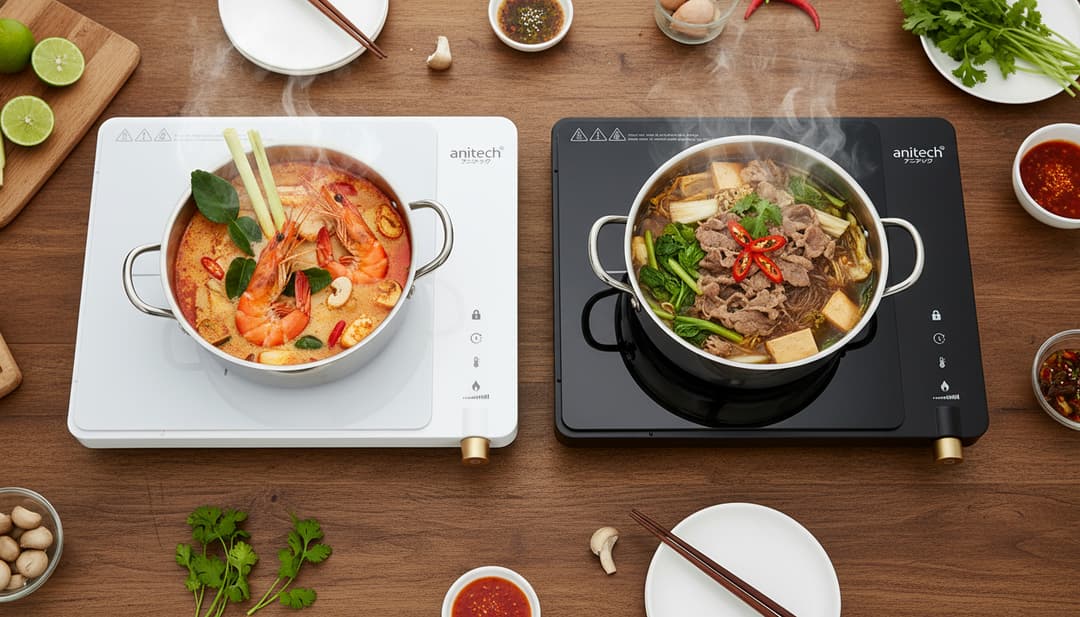 Anitech รุ่น SID1800 เตาแม่เหล็กไฟฟ้า 1800 วัตต์ ระบบสัมผัส Touch Screen สินค้ารับประกัน 2 ปี https://wayoza.com